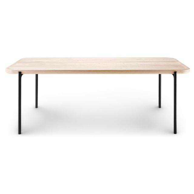 Table basse Savoye - 50x120 cm - 35 cm - Huilé blanc