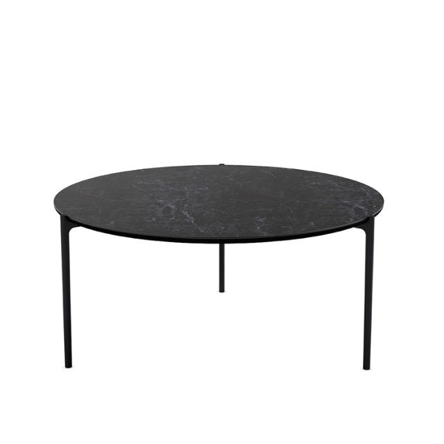 Table basse Savoye - Ø90 cm - 42 cm - Ceramic black